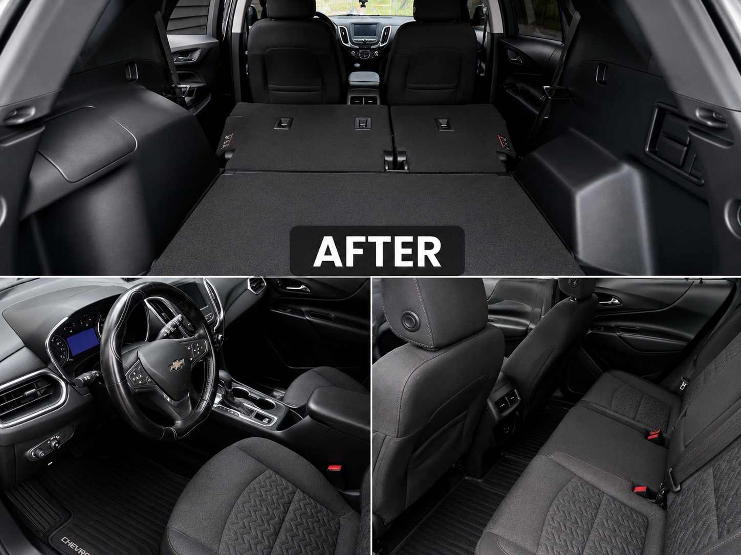 Chevrolet Equinox interior after detailing